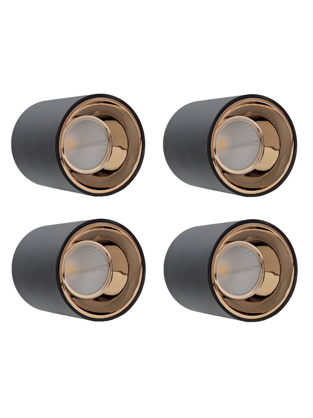 Mufasa Black & Gold 4 Pieces Cylinder Shaped 12 Watt Ceiling Lamps-picture-10