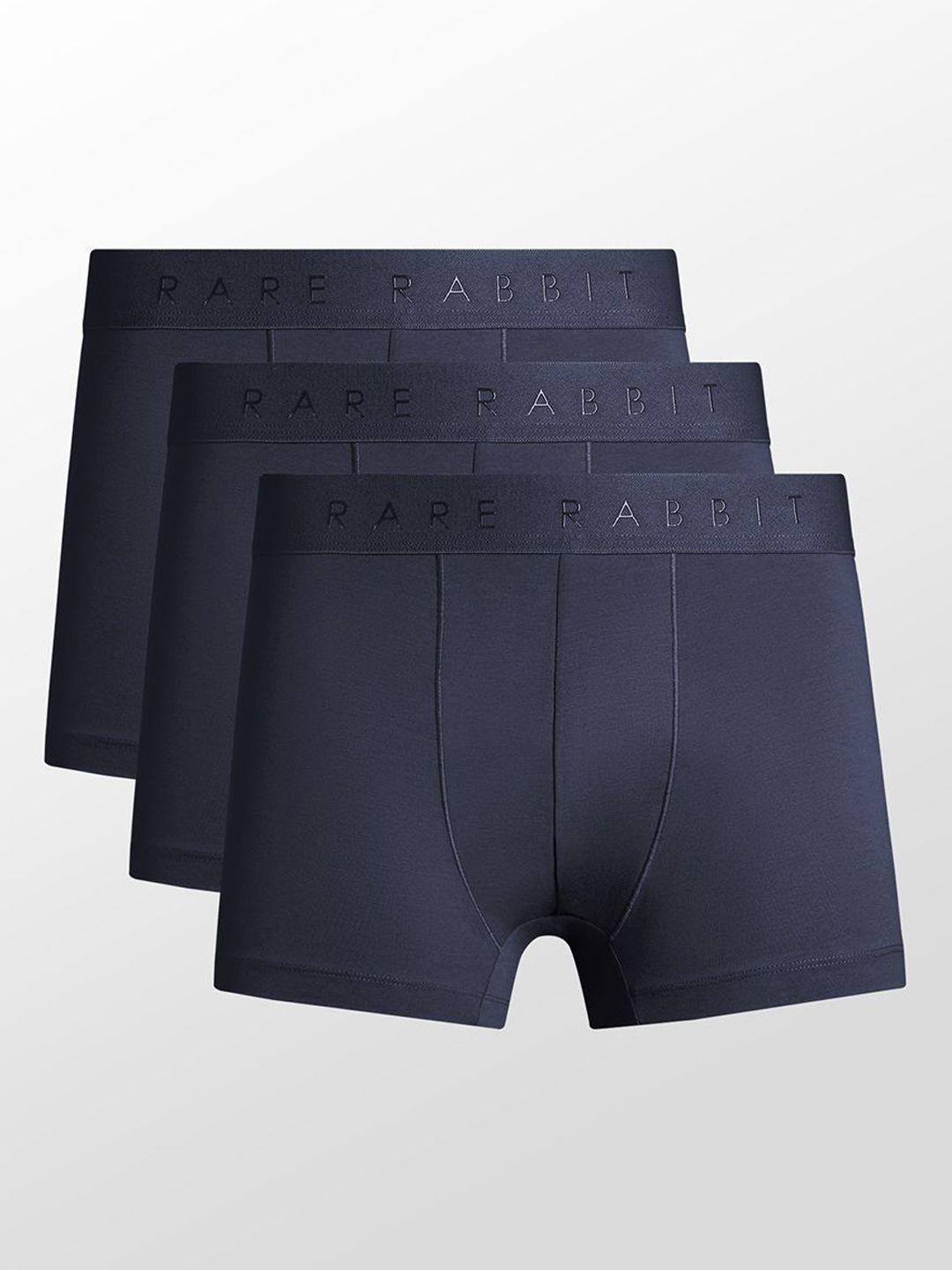 RARE RABBIT Men Now Primary Navy Pack Of 3 Soft Cotton Stretch Innerwear-picture-32