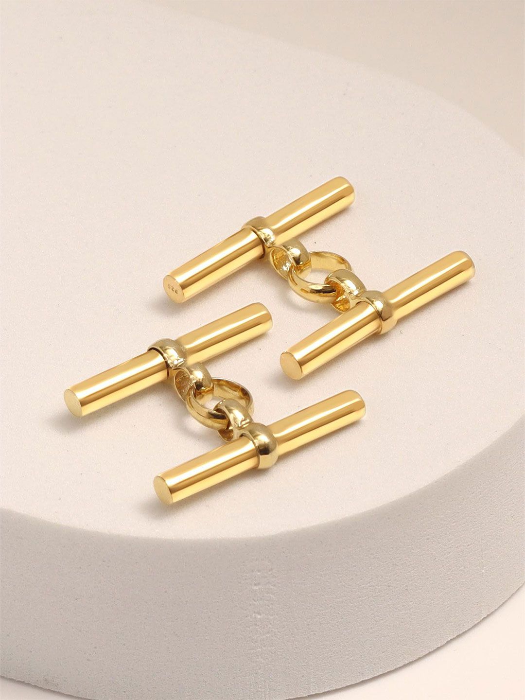 truesilver LeCalla Men 925 Sterling Silver T-Bar Cufflinks-picture-51