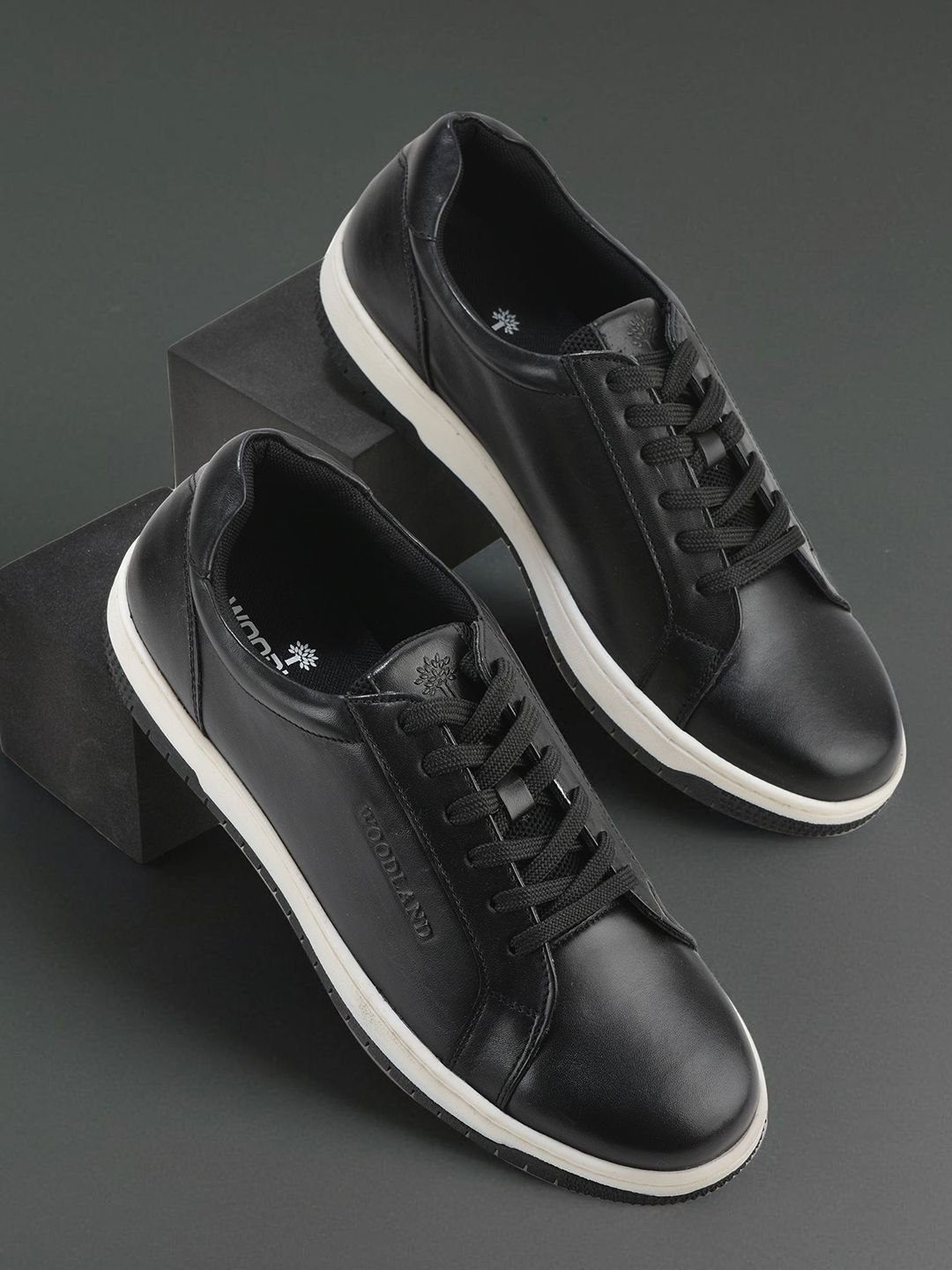 Woodland Men Leather Sneakers-picture-30
