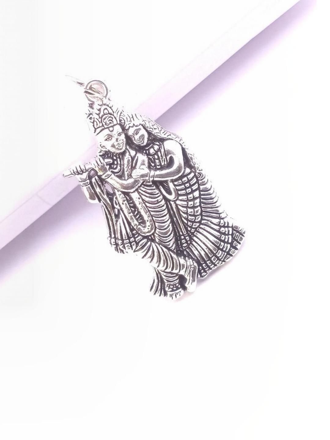 RAVIOUR LIFESTYLE Unisex Silver Pendant-picture-24