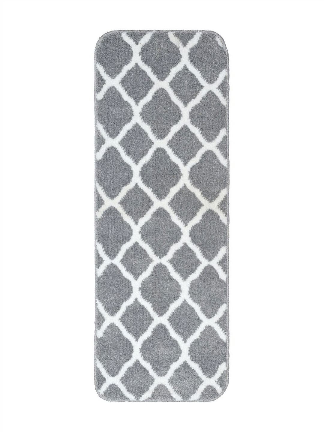 Saral Home Grey & White Printed Tangier Anti-Slip Multipurpose Floor Runner-picture-54