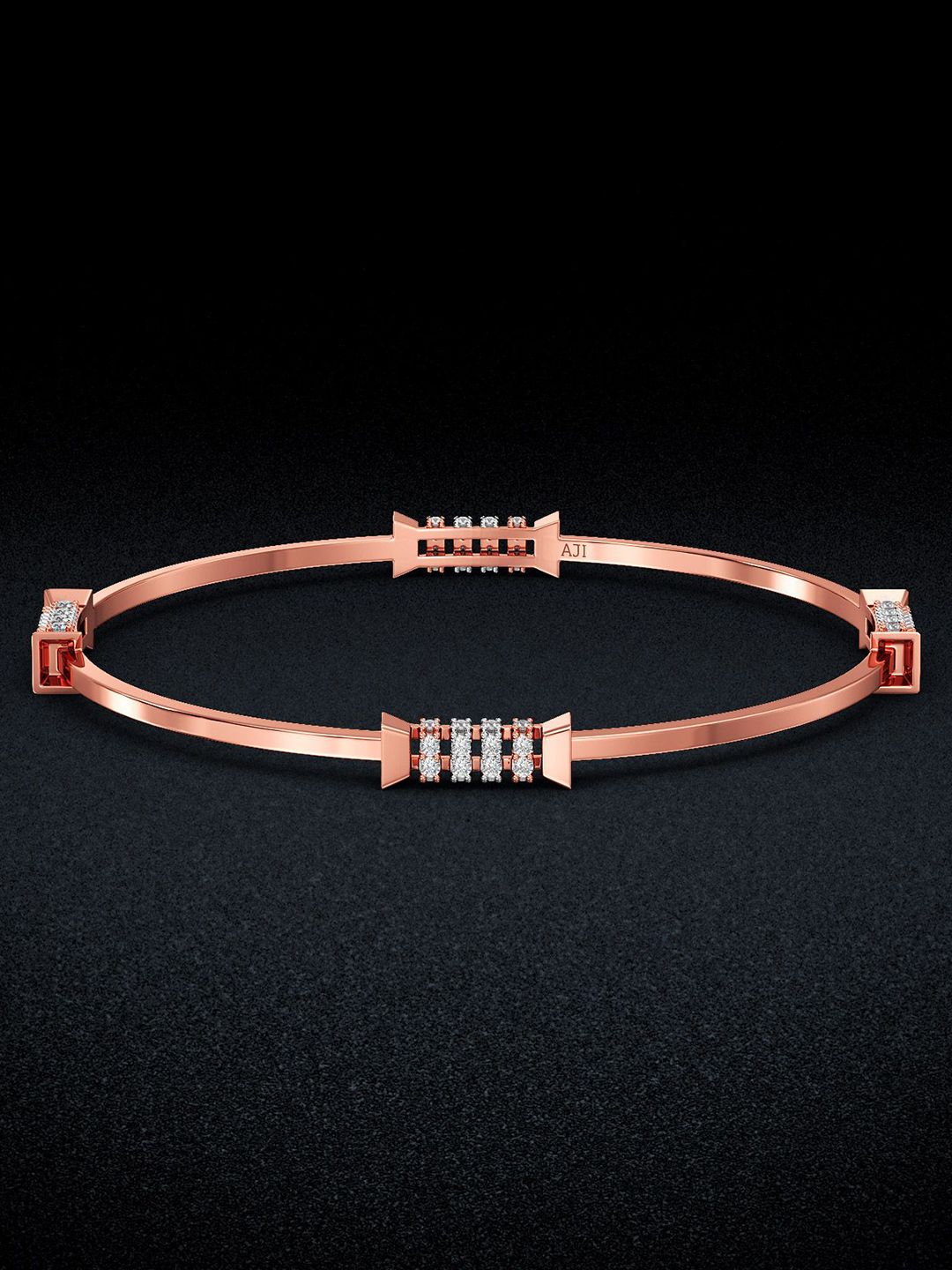 Joyalukkas 18 KT Gold Gleaming Gold Bangles -11.1 g-image-29