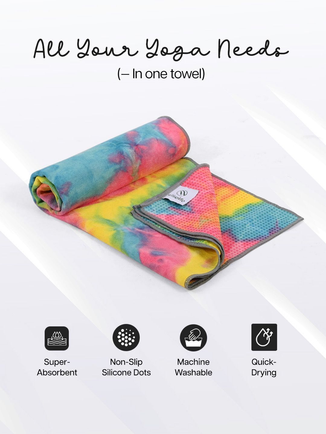 WiseLife Teal & Pink Printed Microfiber 400 GSM Bath Towel-image-42