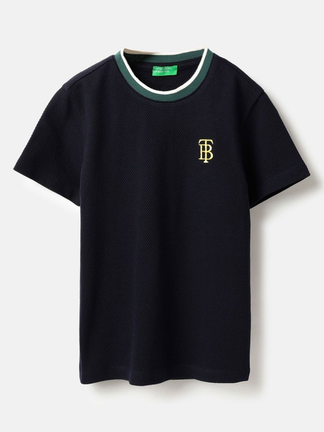 United Colors of Benetton Boys Self Design Round Neck Cotton Regular Fit T-shirt-picture-30