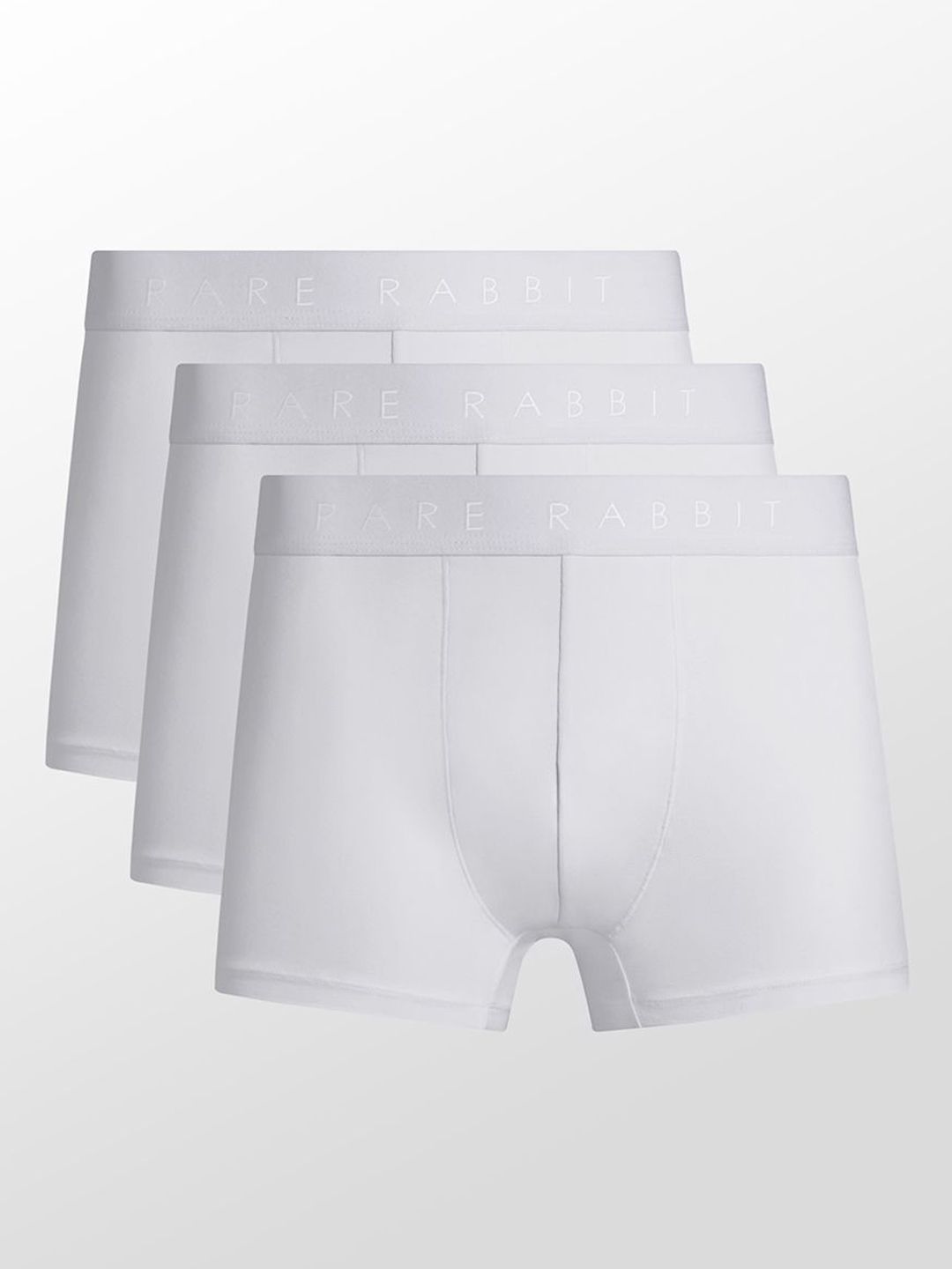 RARE RABBIT Pack Of 3 Cotton Stretch Short Trunks CLOSE PRIMARY WHITE deal from myntra RARE RABBIT Pack Of 3 Cotton Stretch Short Trunks CLOSE PRIMARY WHITE deal from myntra
