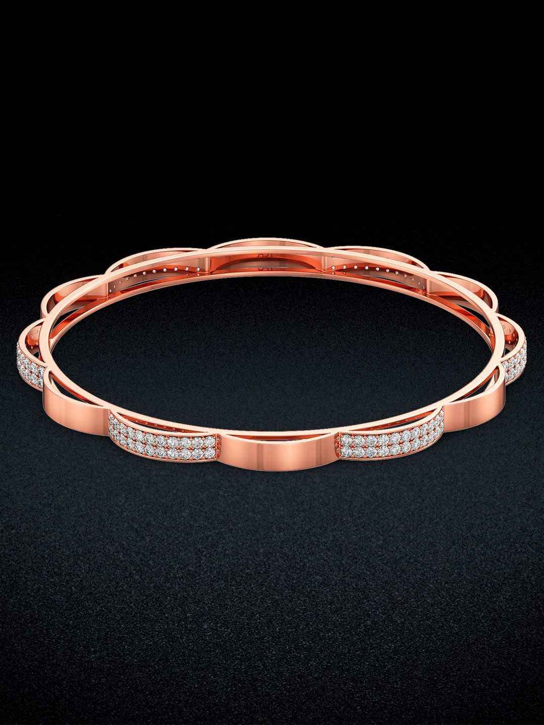 Joyalukkas Enchanting Gold Bangles -12.07 gms-picture-18