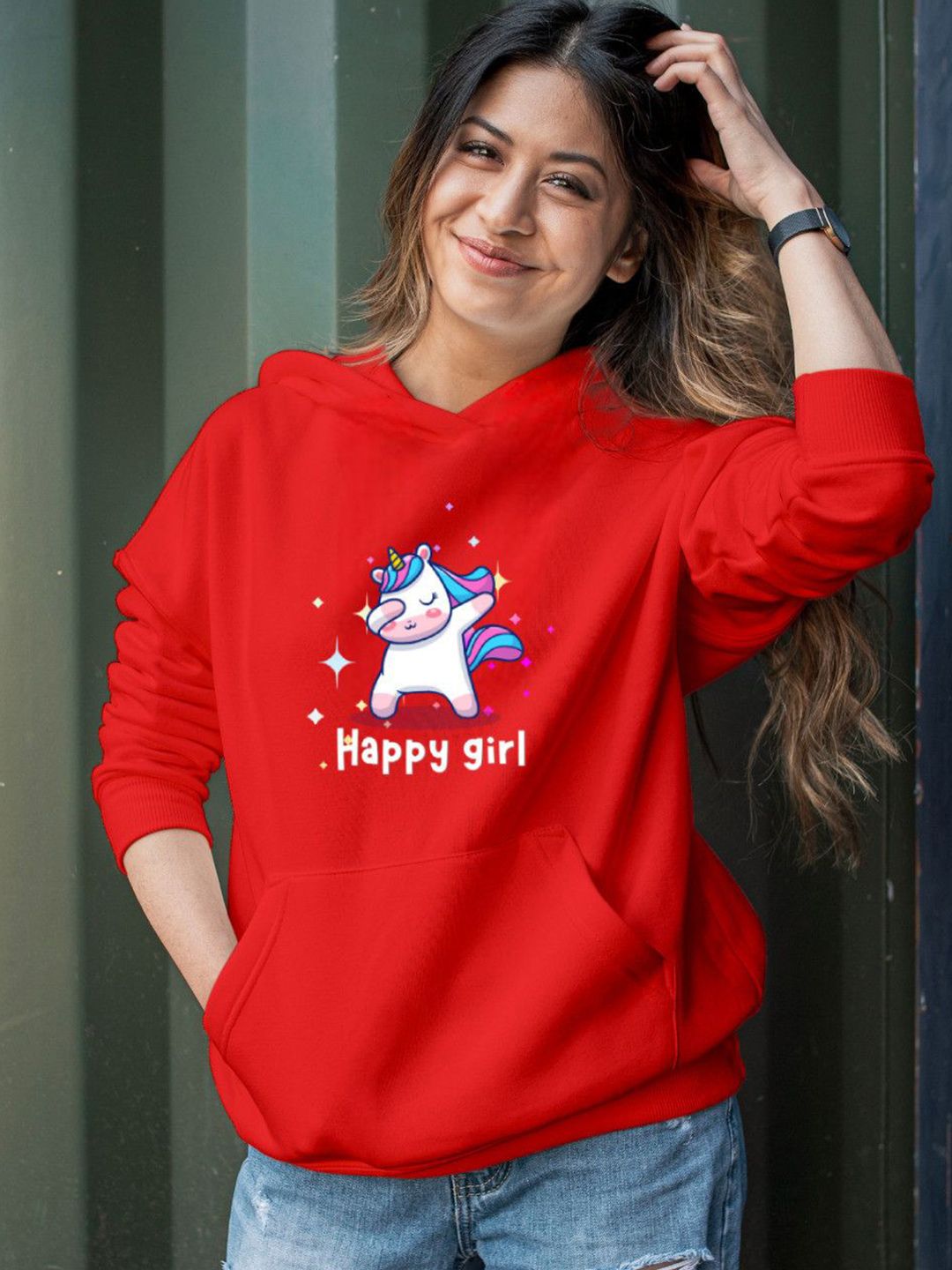 Deslizar Women Graphic Printed Hooded Long Sleeve Pullover Sweatshirt-picture-17