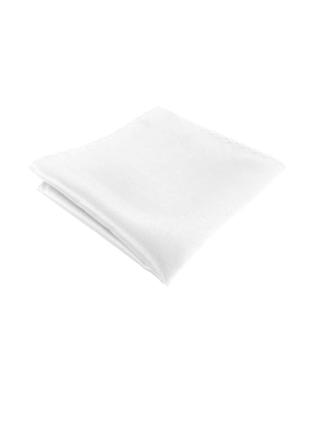 VOICI White Solid Pocket Squares-picture-45
