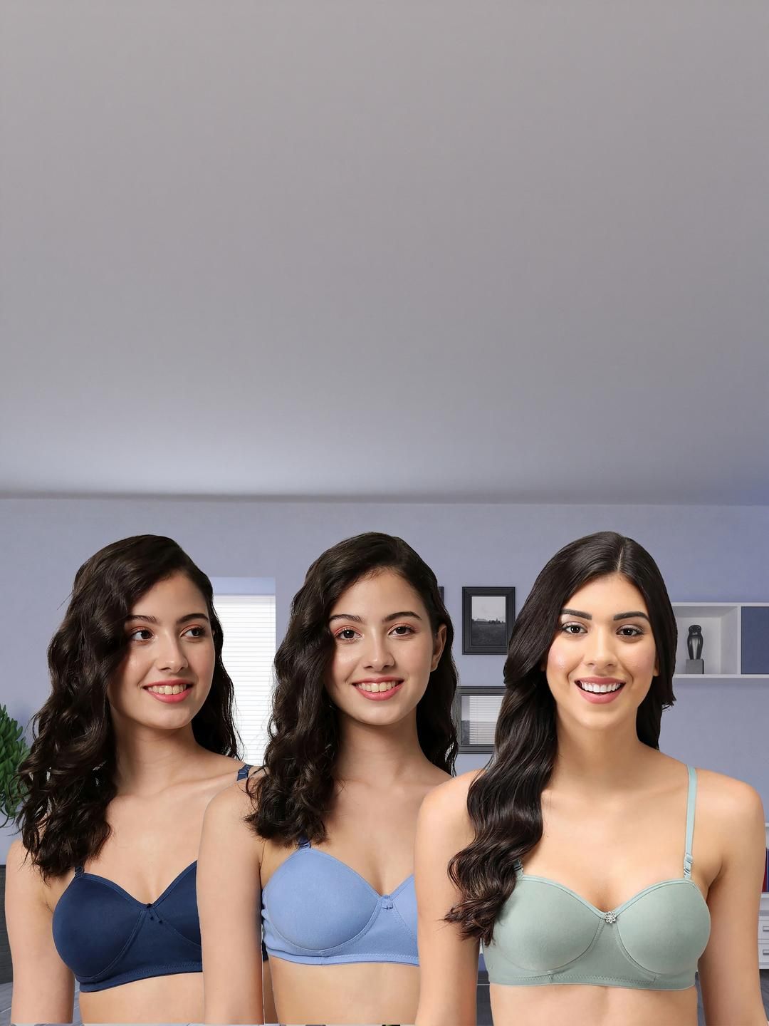 Samvar Multi Cotton Non-Wired Non Padded Minimizer Bra-picture-17