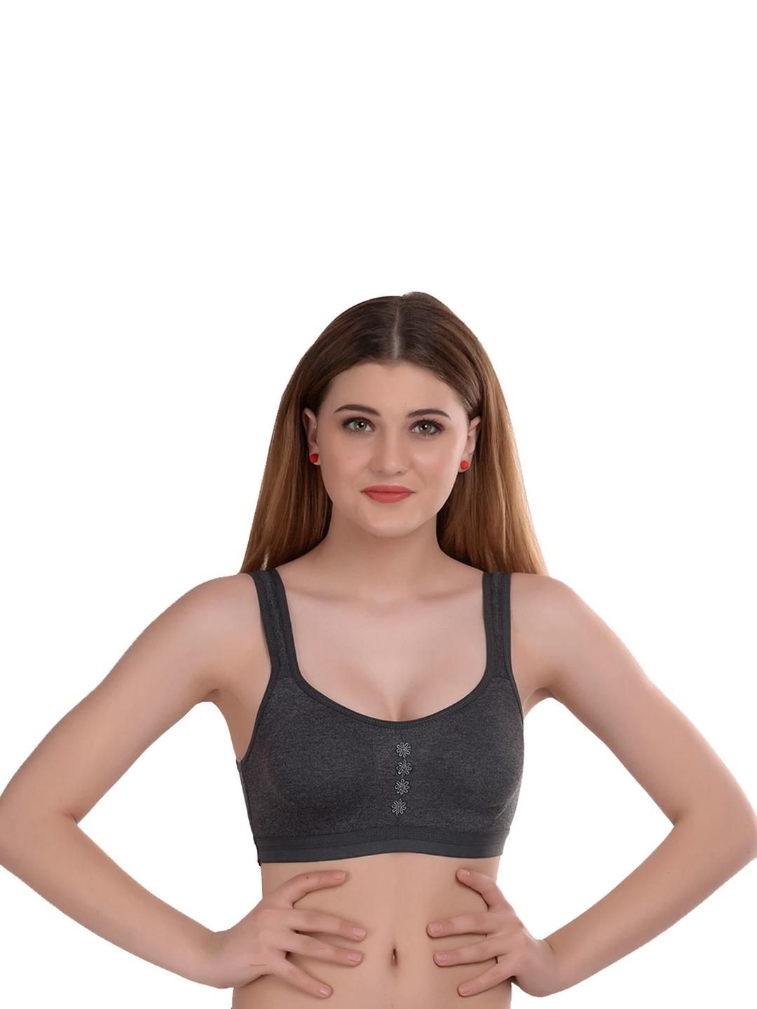 Samvar Black Cotton Non-Wired Non Padded Minimizer Bra-picture-18