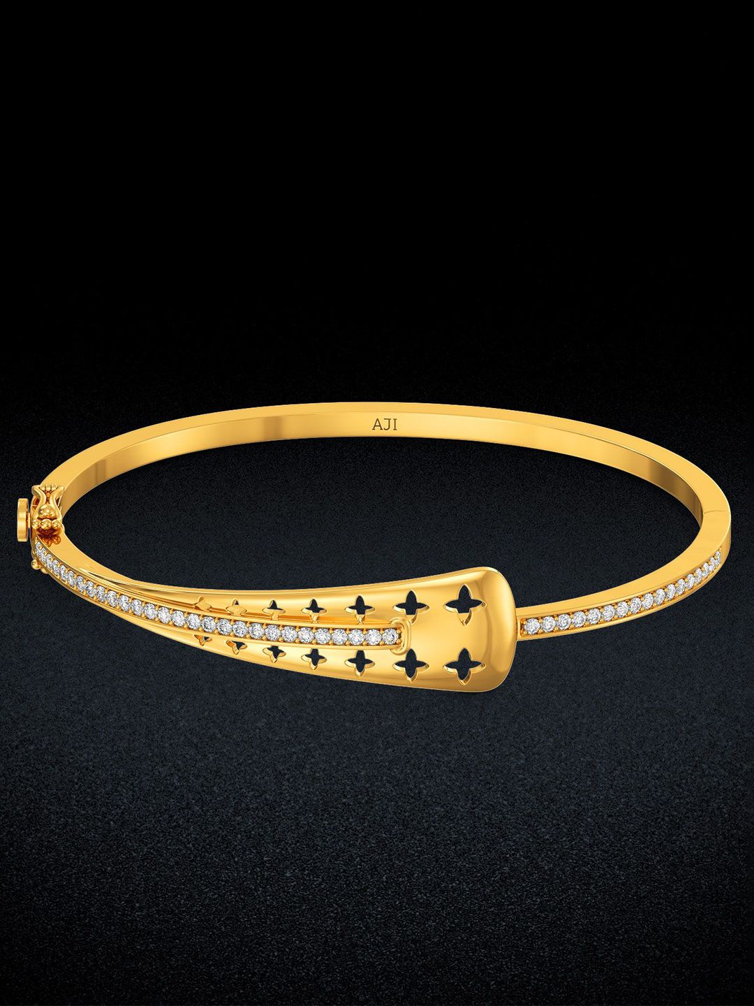 Joyalukkas Celestial Shimmering Gold Bangle- 8.987 gms-picture-10