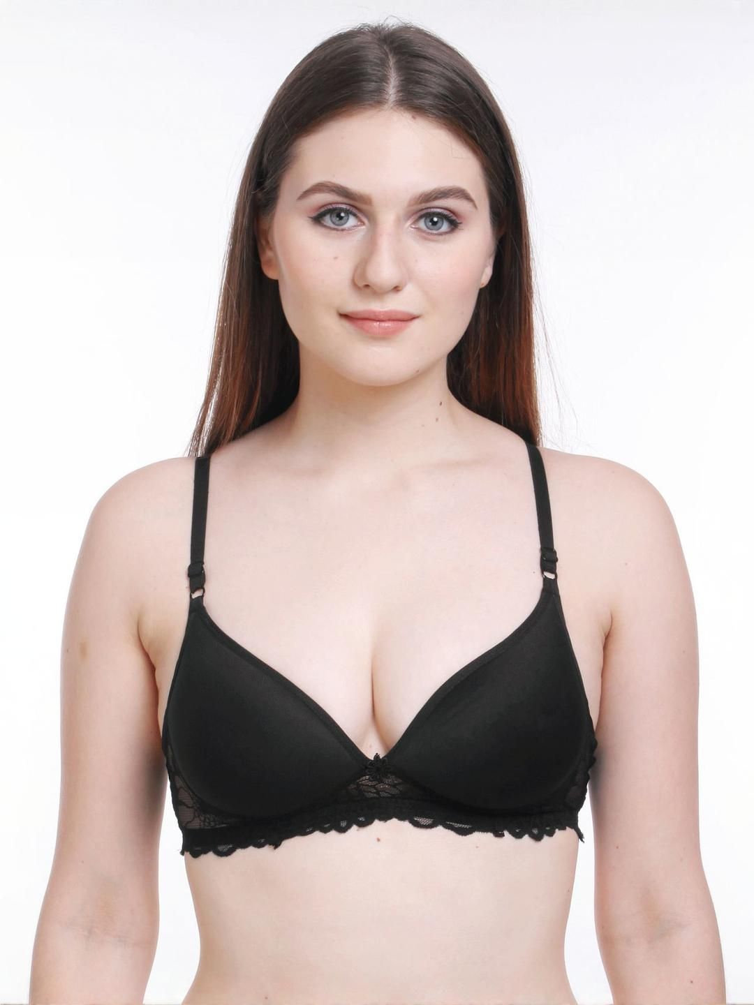 Samvar Black Cotton Non-Wired Non Padded Minimizer Bra-picture-38