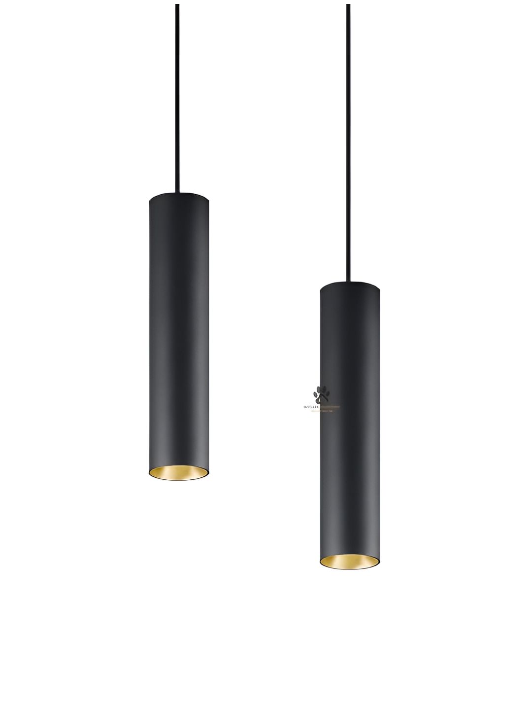 Mufasa Black & Gold-Toned 2 Pieces Textured Cylinder Shaped Aluminium Wall Lamps-picture-12