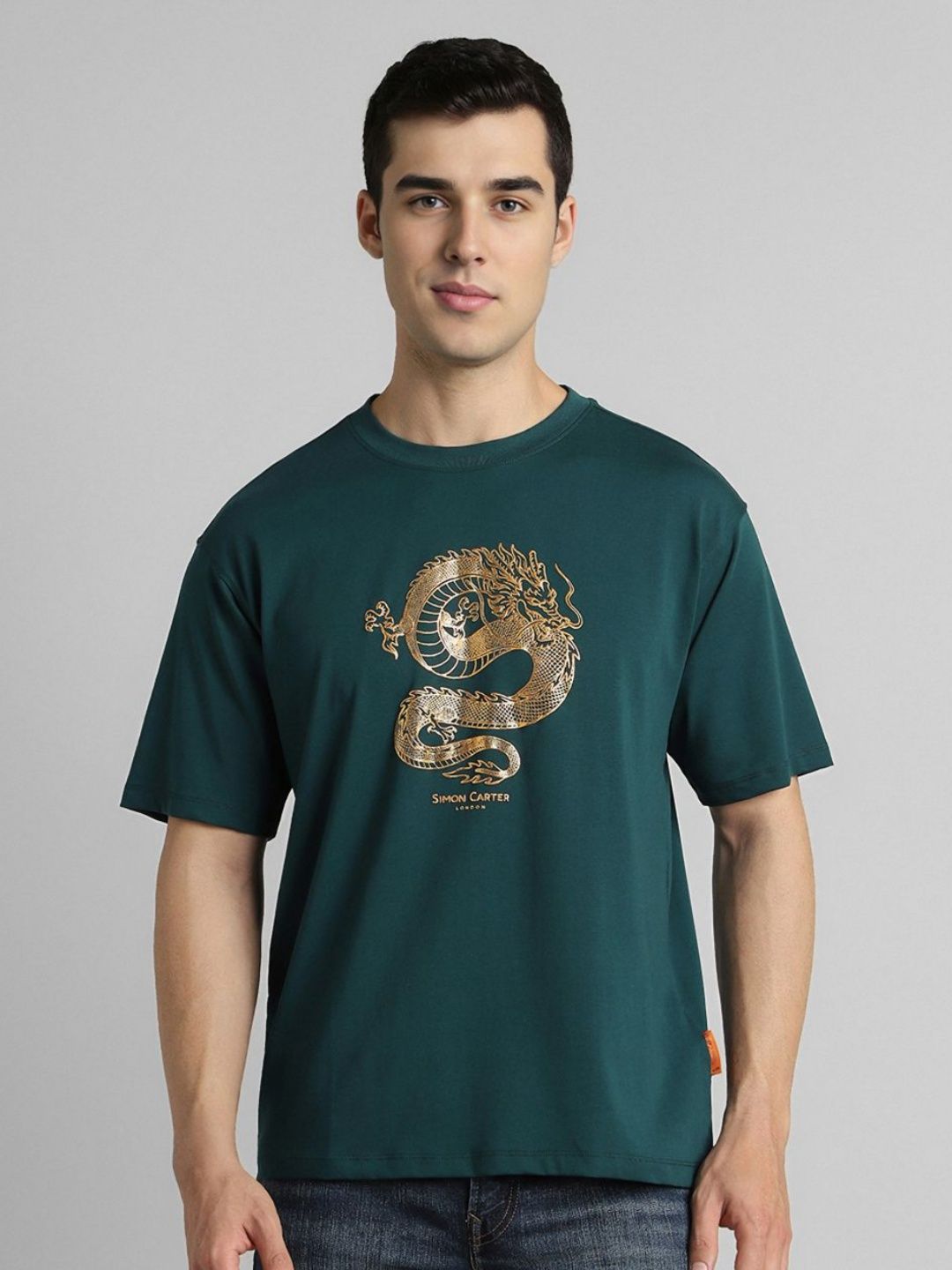 SIMON CARTER LONDON Men Typography Printed Round Neck Relaxed Fit T-shirt-picture-30