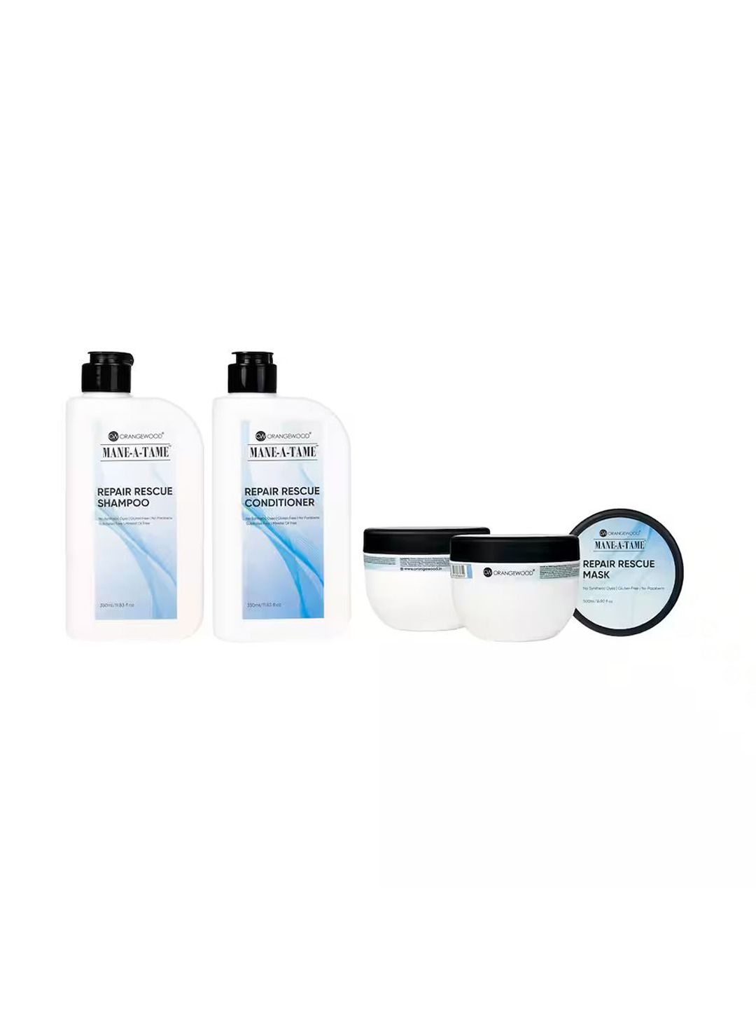 ORANGEWOOD Set Of 4 ManeATame Shampoo- 350 ml- Conditioner- 350 ml & Hair Mask- 100 ml-picture-25