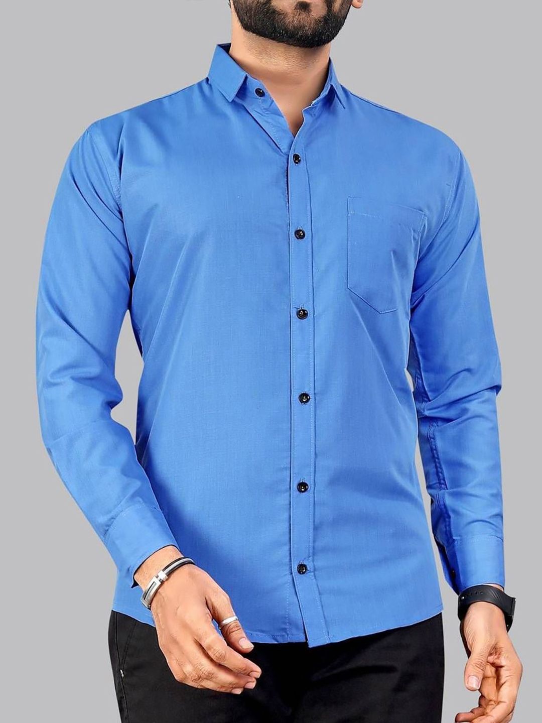 IKON FASHION Original Spread Collar Long Sleeves Regular Fit Cotton Casual Shirt-picture-27