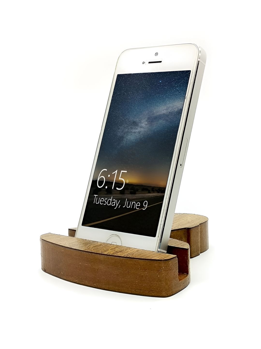 VAH Kya Bat Hai !! Brown Textured Man Design Wooden Mobile Phone Holder-picture-38