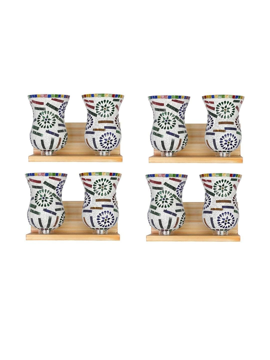 Somil Premium Designer Glass Wall / Night Lamp Elegant & Stylish Dcor Accent for Modern Interiors, Color- MultiColor- Size:- 34.5 X 24.5 X 31.5 CM-image-7