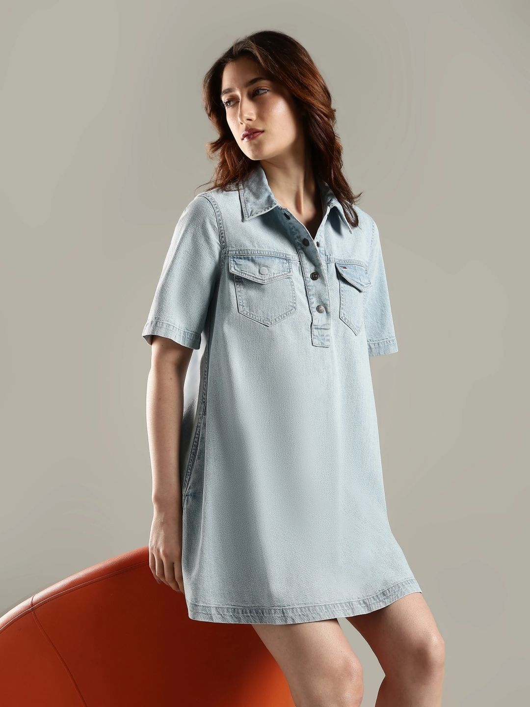 Tommy Hilfiger Women Cotton Shirt Dress-picture-48