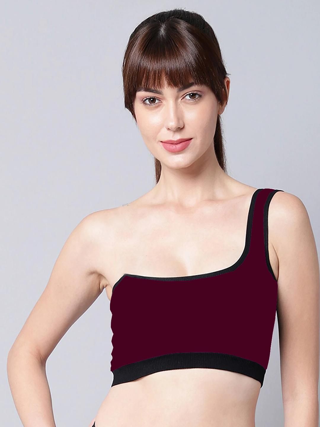 Samvar Maroon Cotton Non-Wired Non Padded Minimizer Bra-picture-33