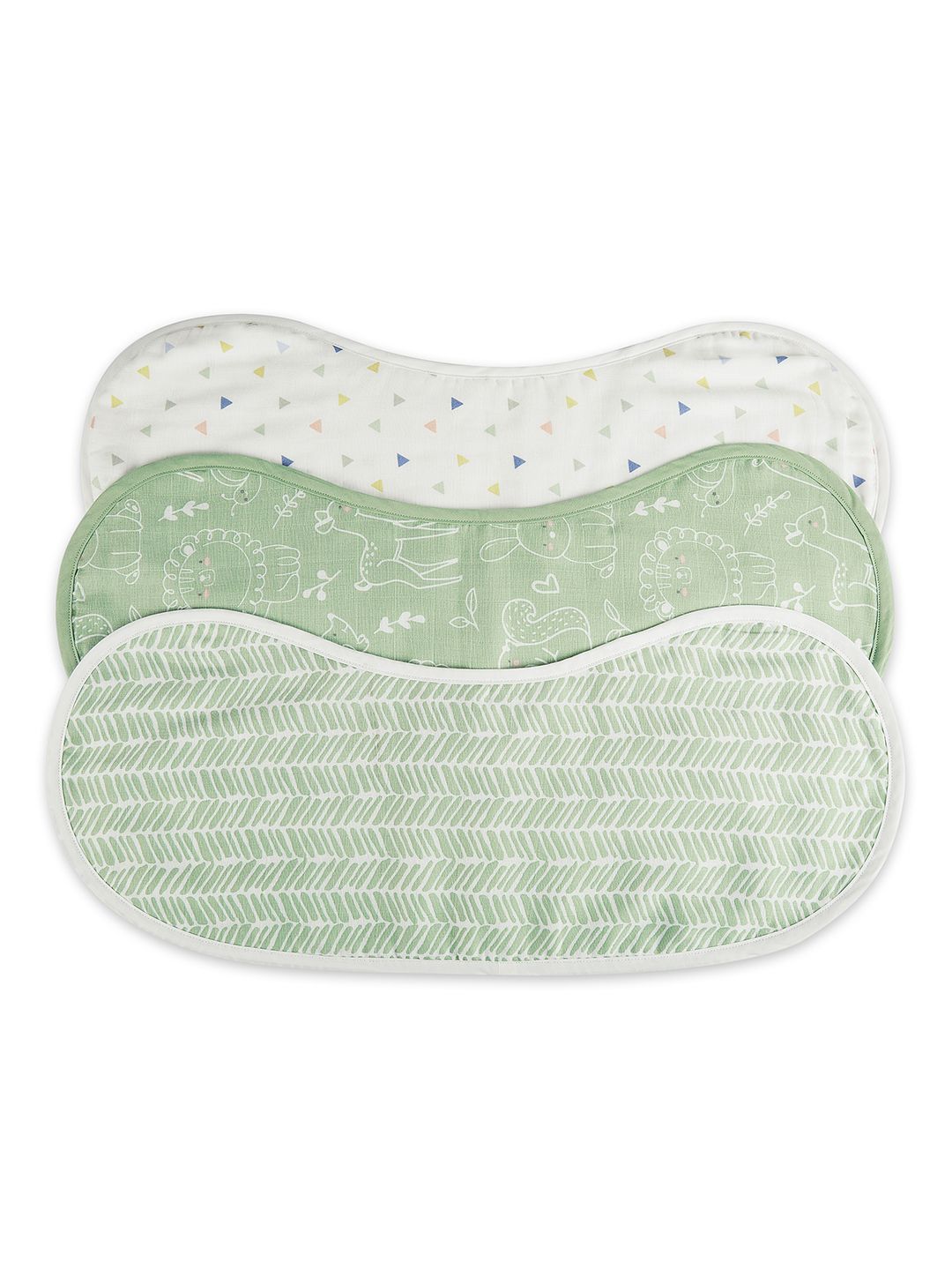 haus & kinder Kids Pack Of 3 Printed Burp Cloth-image-8