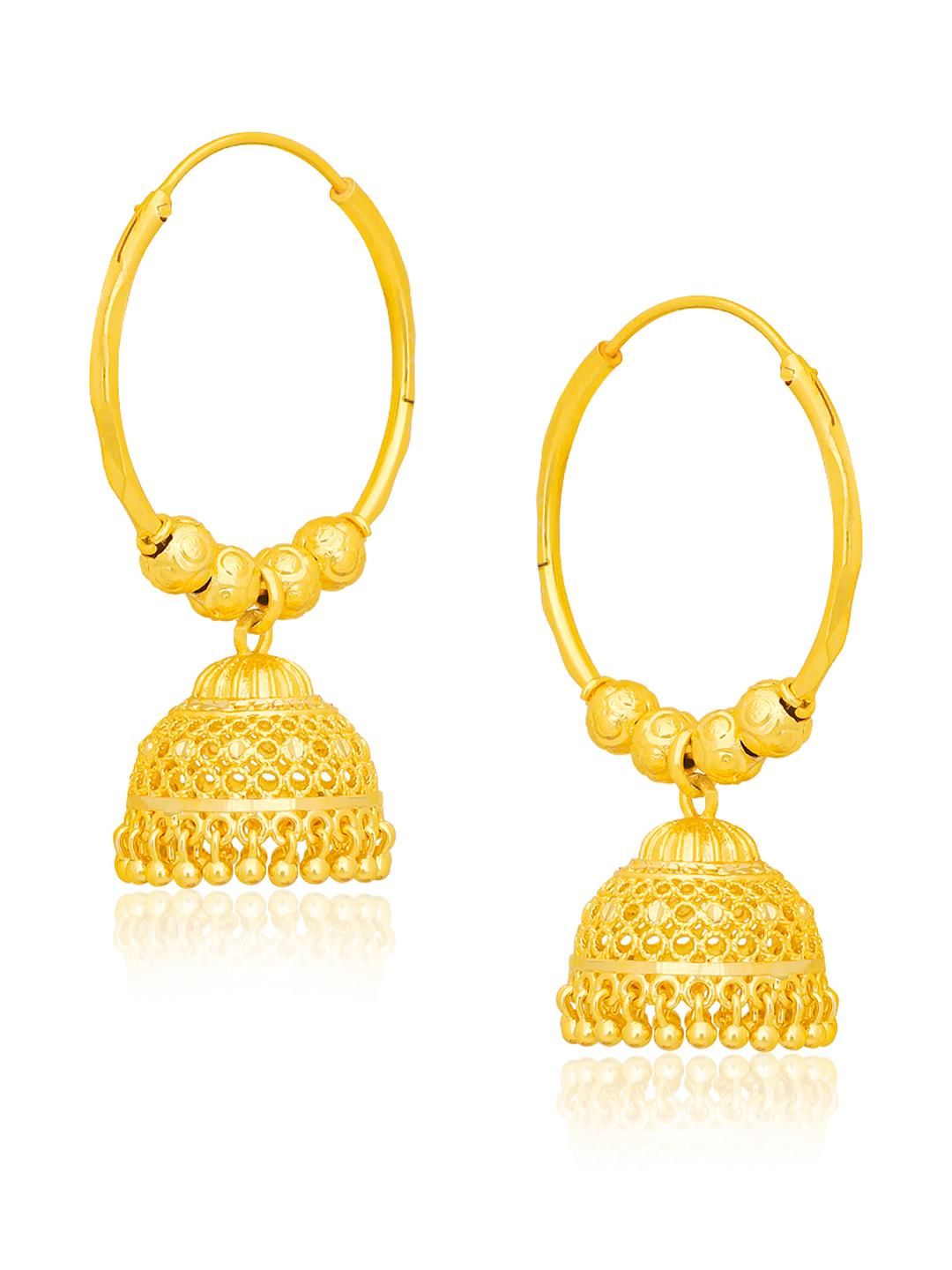 Luv Fashion Contemporary gold plated Chandbalis Earrings-image-0