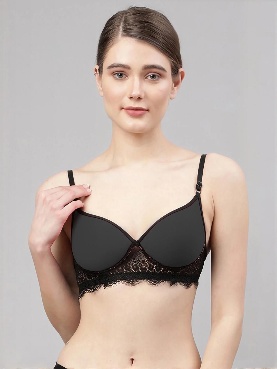 Samvar Black Cotton Non-Wired Non Padded Minimizer Bra-picture-19