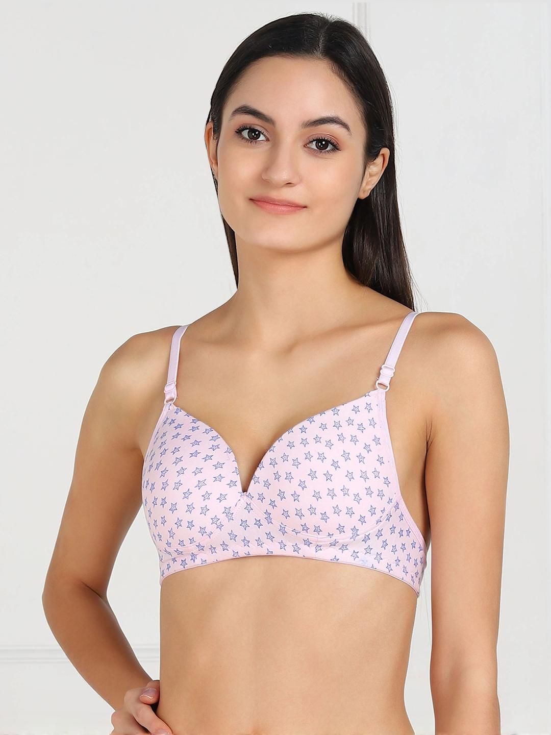 Samvar Pink Cotton Non-Wired Non Padded Minimizer Bra-picture-29