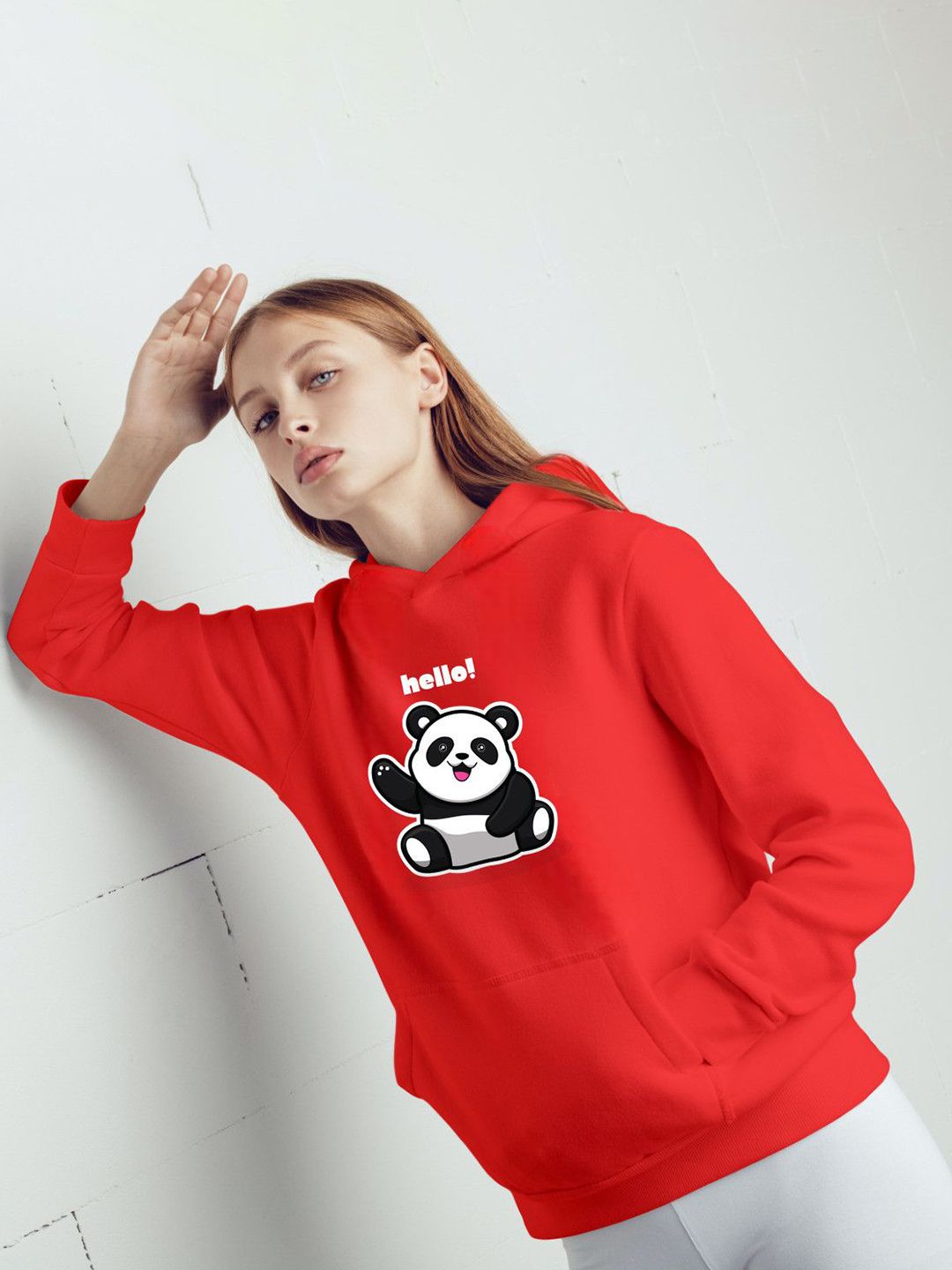 Deslizar Women Printed Hooded Pullover Sweatshirt-picture-36