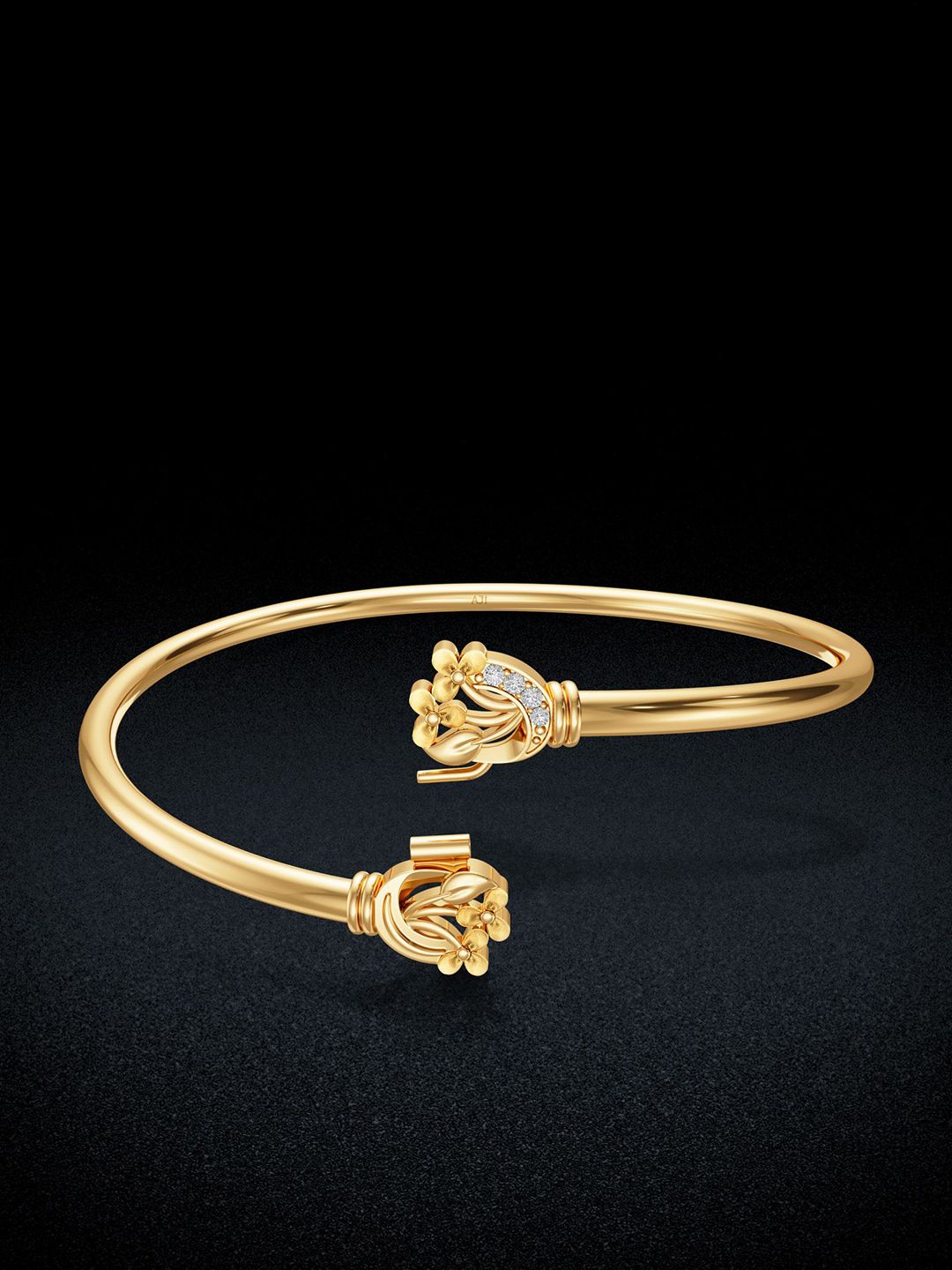 Joyalukkas Embroidered beautiful Gold Bangle- 8.031 gms-image-17