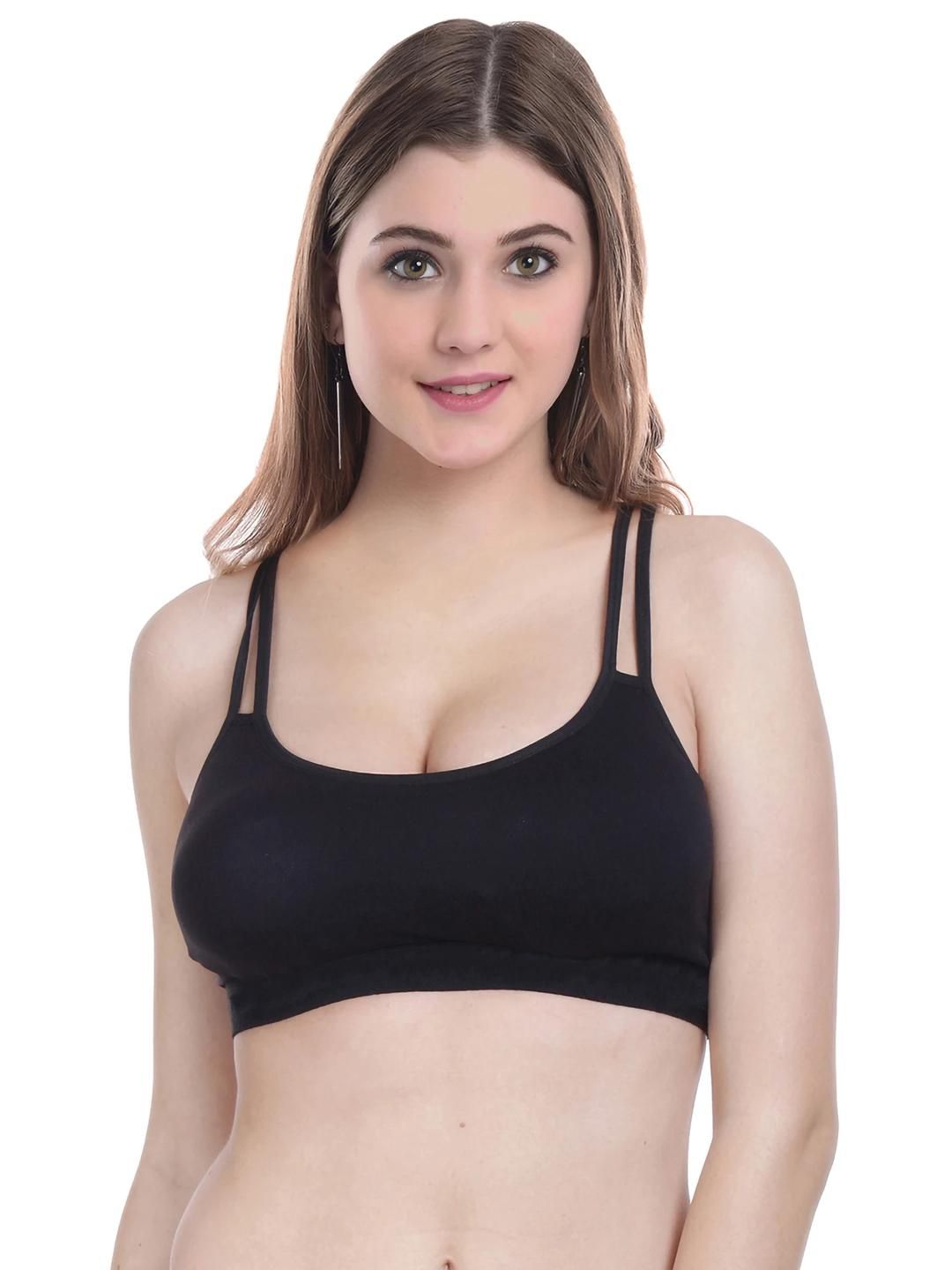 Samvar Black Cotton Non-Wired Non Padded Minimizer Bra-picture-13