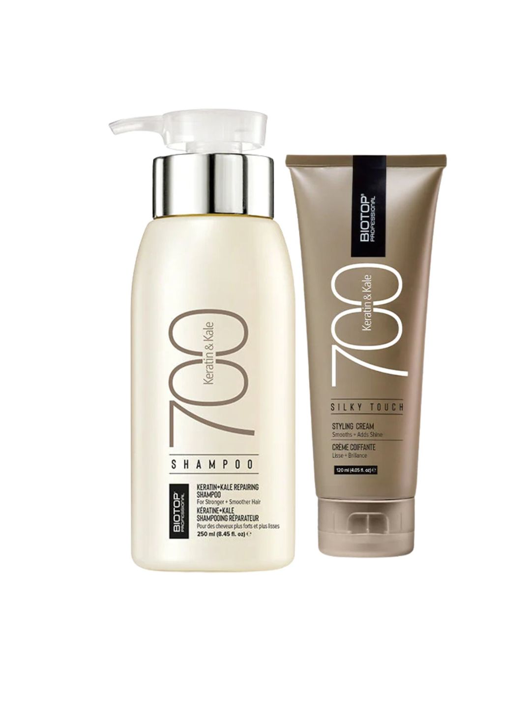 BIOTOP PROFESSIONAL Set Of 2 700 Keratin & Kale Shampoo- 250 ml & Silky Touch Cream- 120ml-image-15