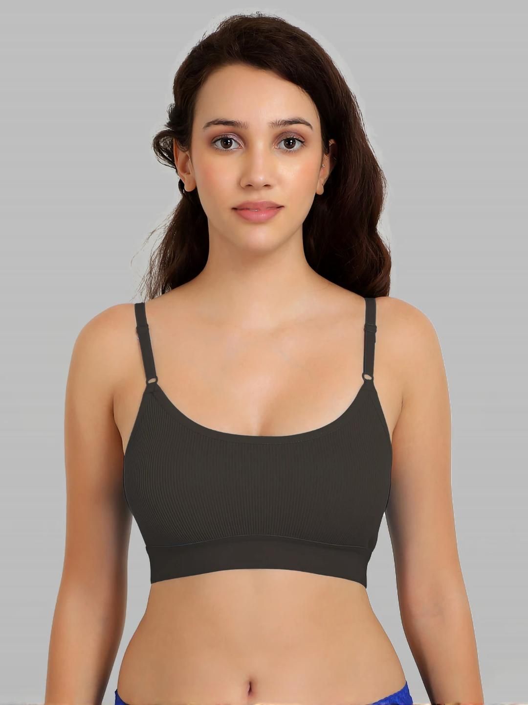 Samvar Black Cotton Non-Wired Non Padded Minimizer Bra-picture-12