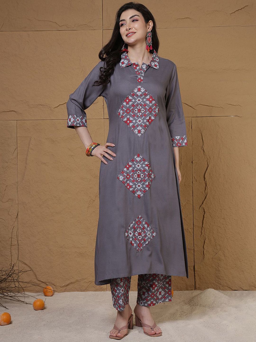 Anouk Women Ethnic Motifs Printed Kurta with Trousers