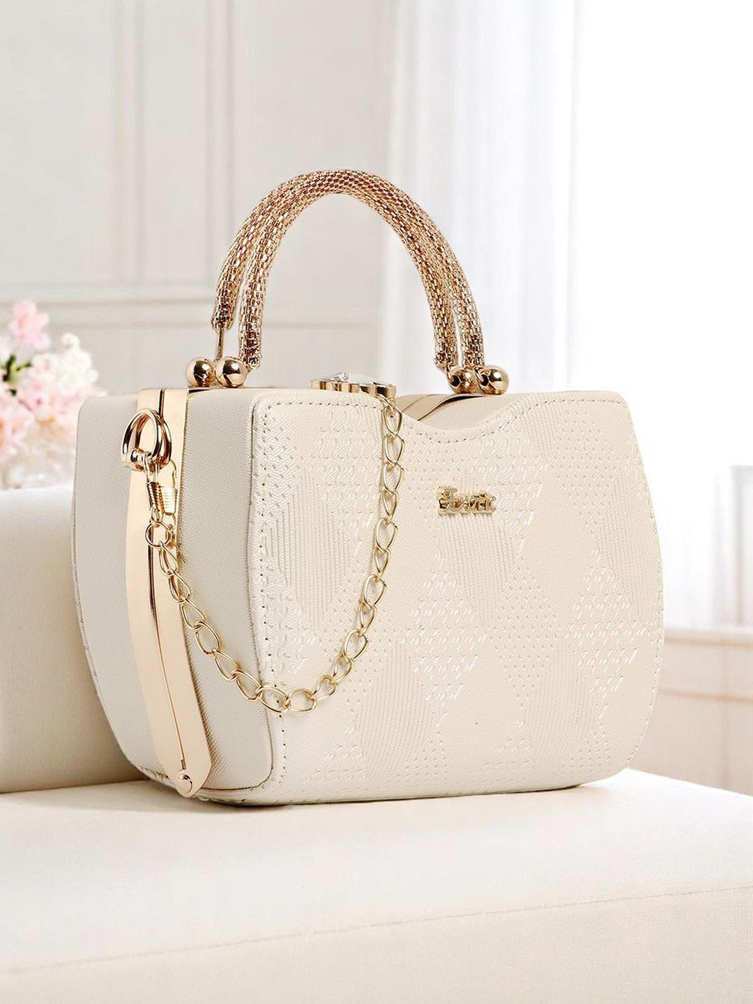 Exotic Embellished Quilted Box Clutch-picture-36