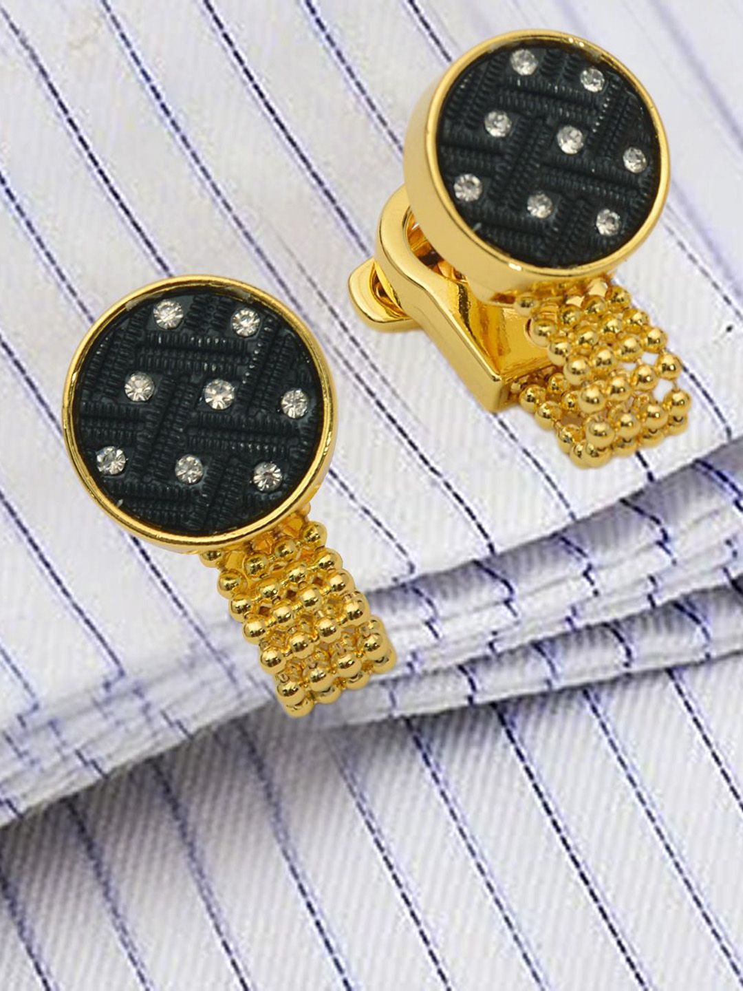 Curren Set Of 2 Stone Studded Cufflink-picture-45