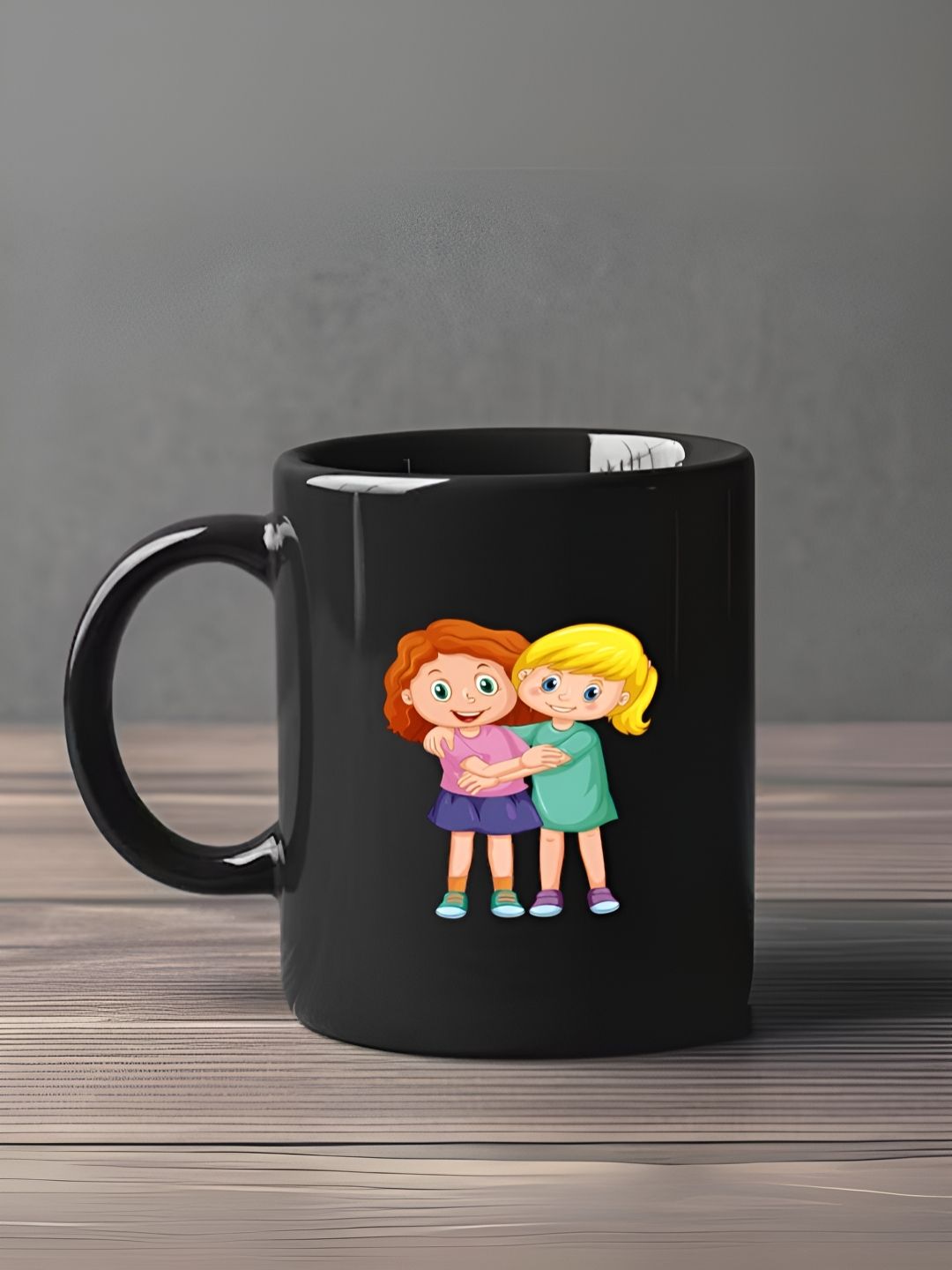 INTERNATIONAL GIFT Black Printed Ceramic Glossy Mugs Set of Cups and Mugs-image-39