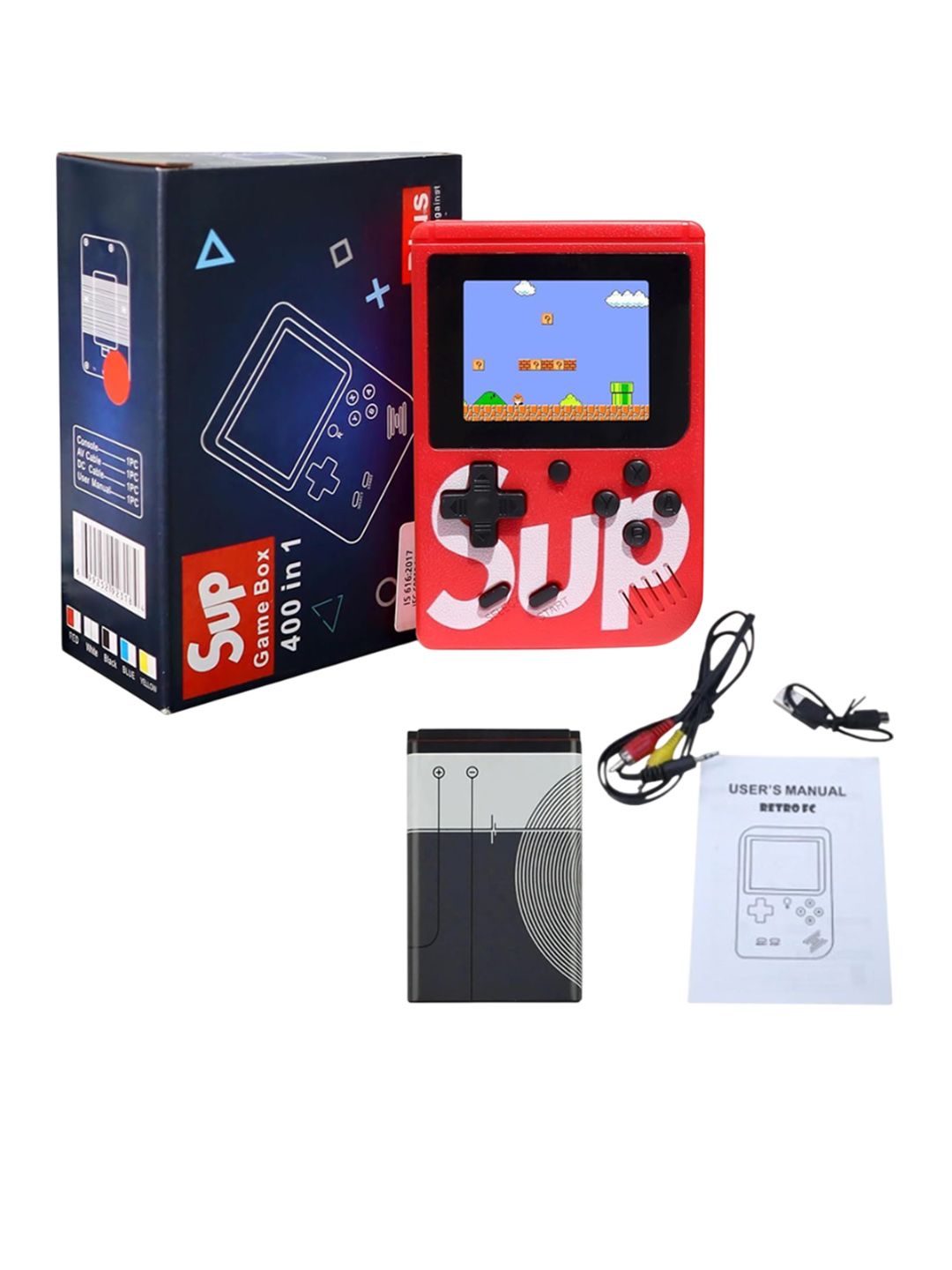 Kidoyz Kids SUP Portable Game Console Classic 400+ Retro Games