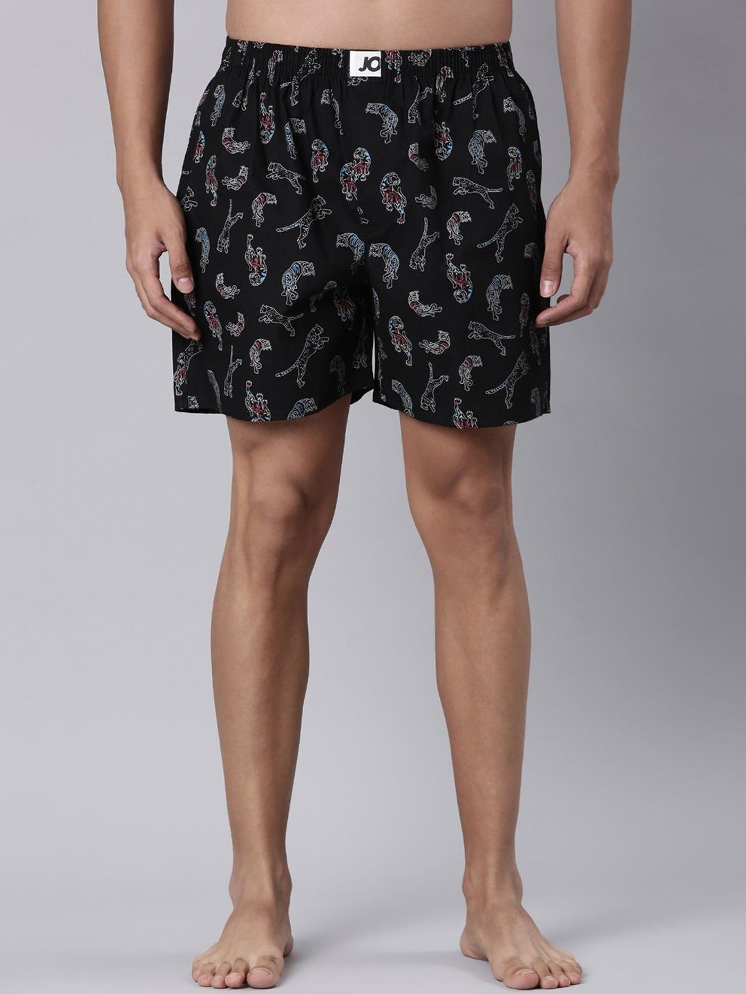 Joven Printed Pure Cotton Side Pocket Boxers 25JB1P-BT