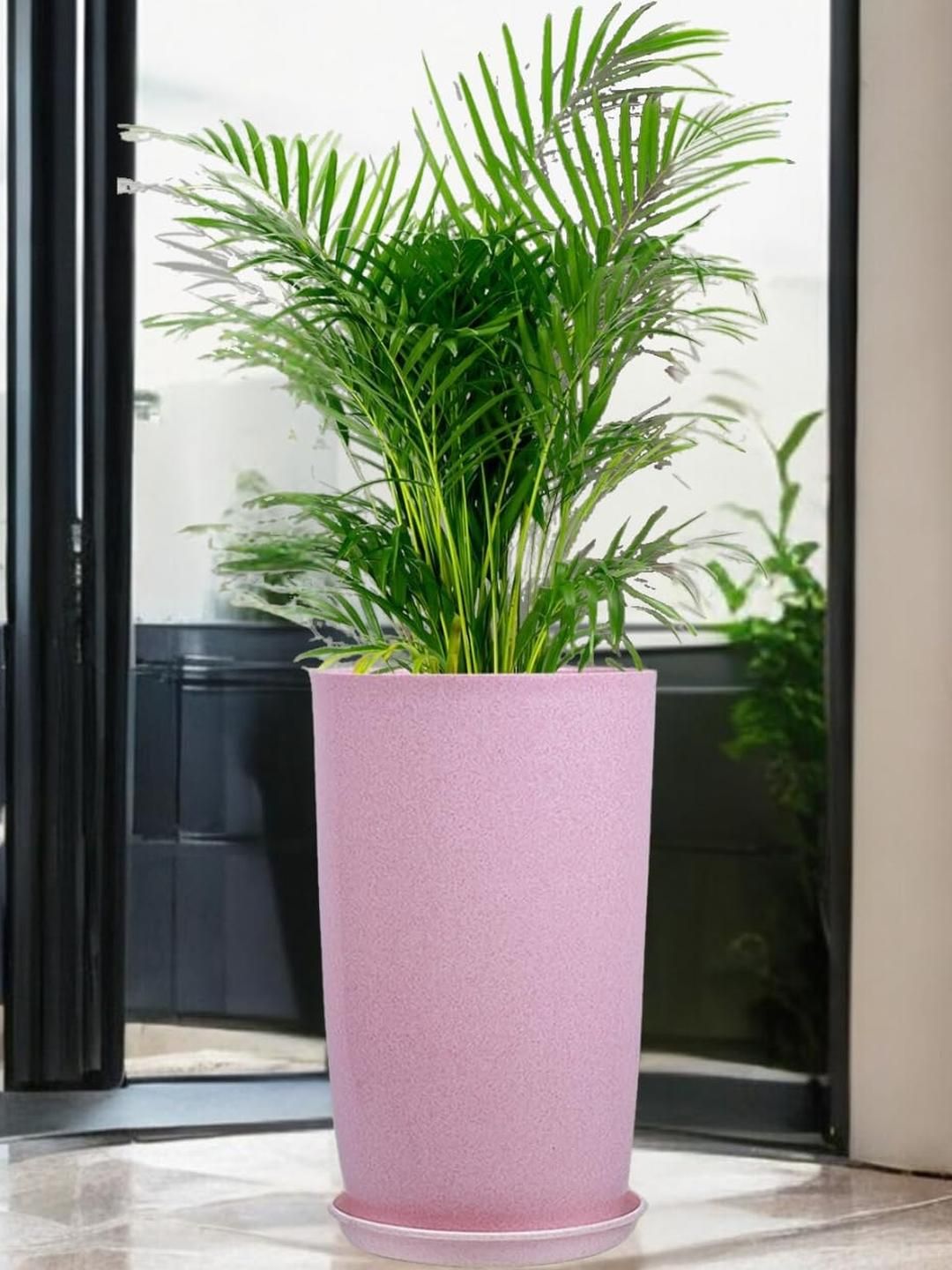 go hooked 18 Inch Tower Pots with Saucer Tray Planter-picture-28