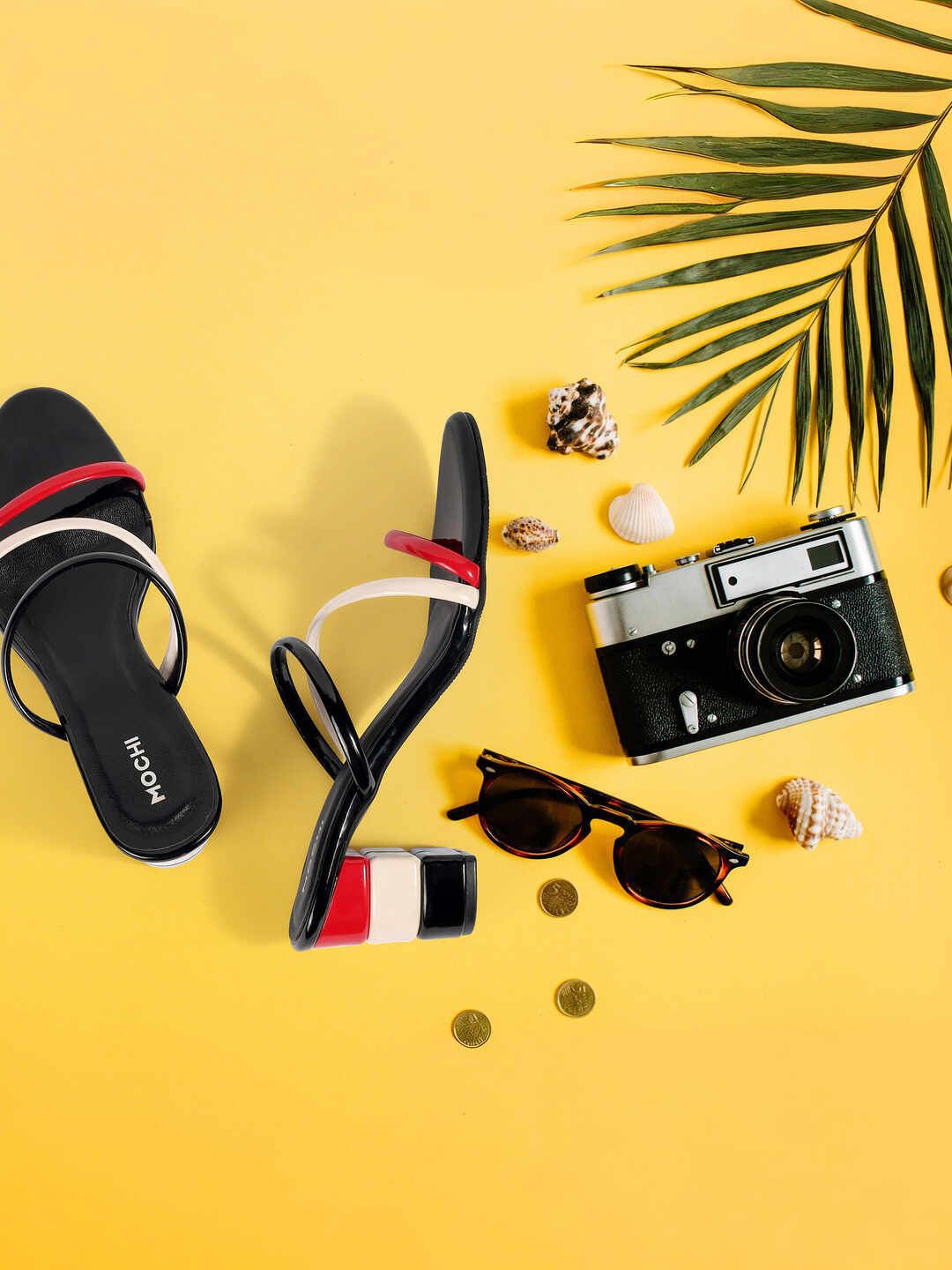 Mochi Women Striped Regular Block Mules-picture-36