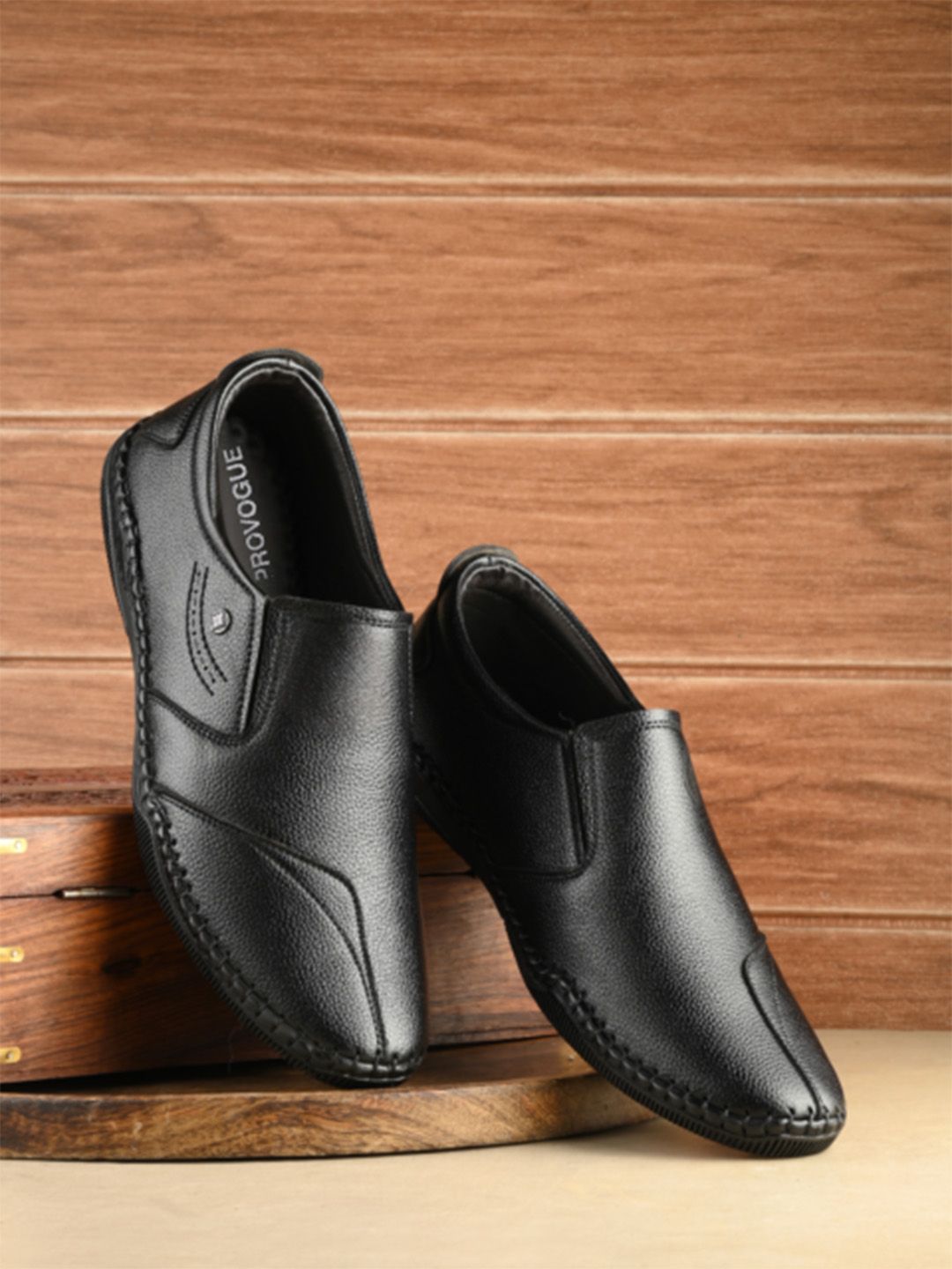 Provogue Men Leather Formal Slip-Ons-picture-57