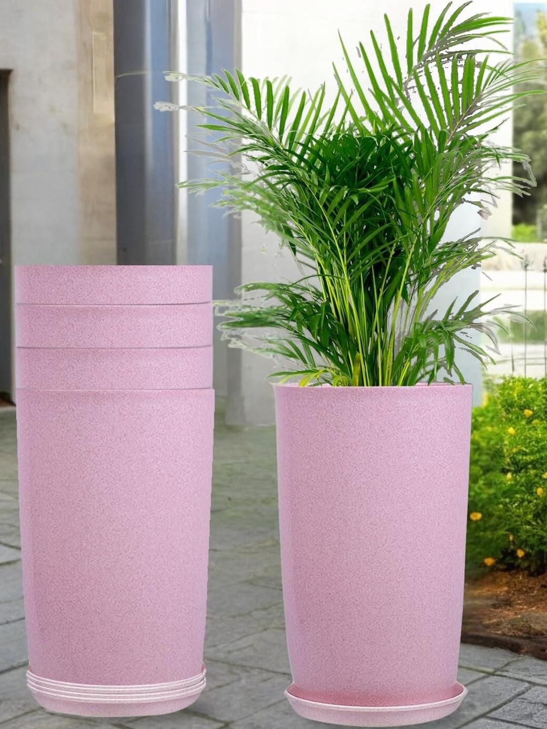 Go Hooked 18 Inch Tower Pots with Saucer Tray Planter-image-48