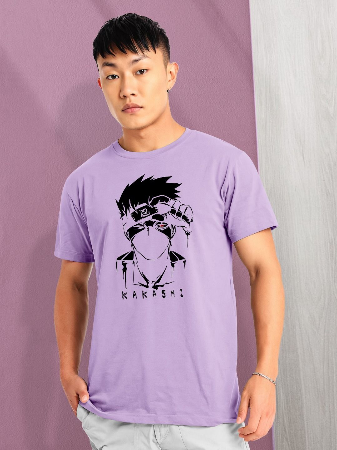 Moda Rapido Men Printed Raw Edge T-shirt-image-21