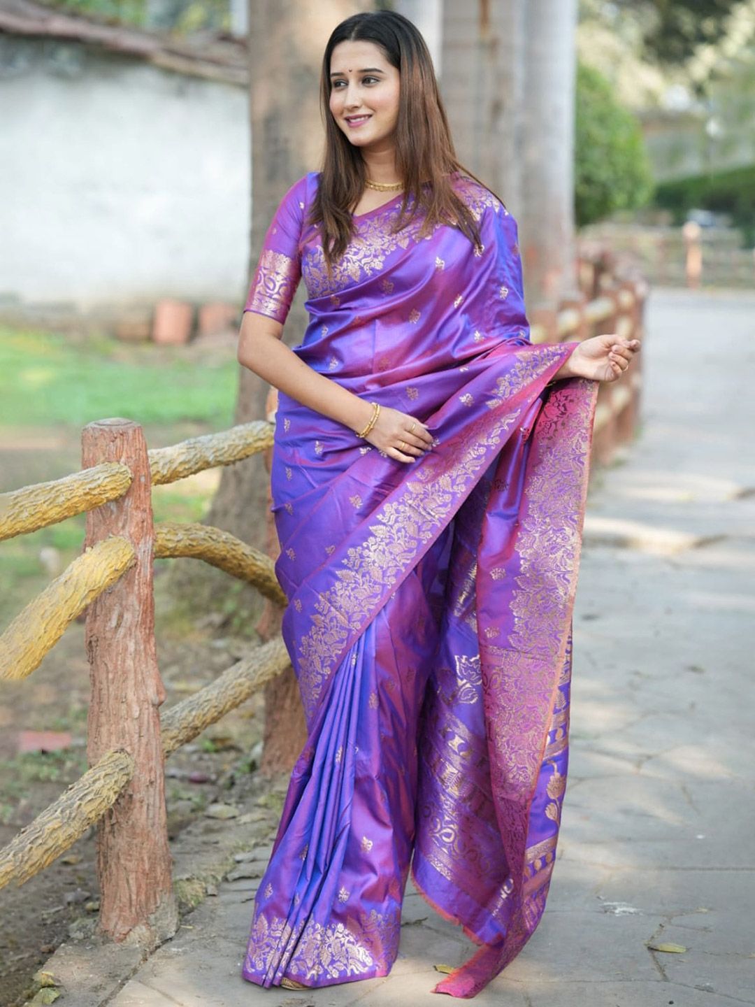 all about you Woven Design Zari Kanjeevaram Saree-picture-17