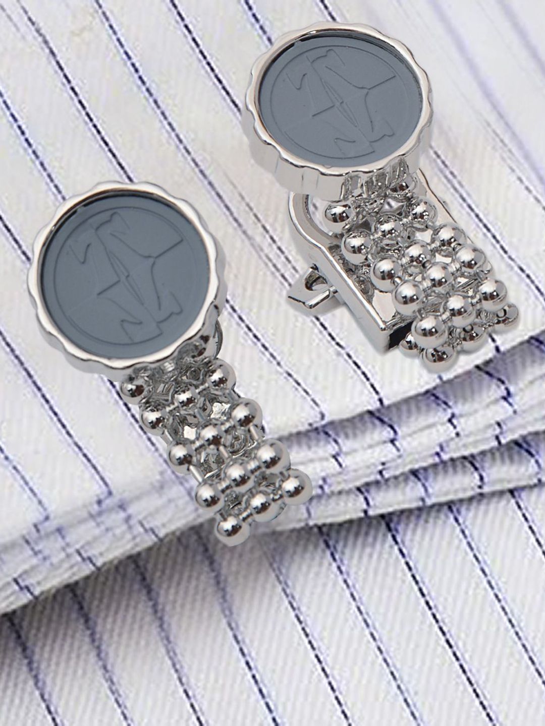 Curren Set Of 2 Textured Cufflink-image-27