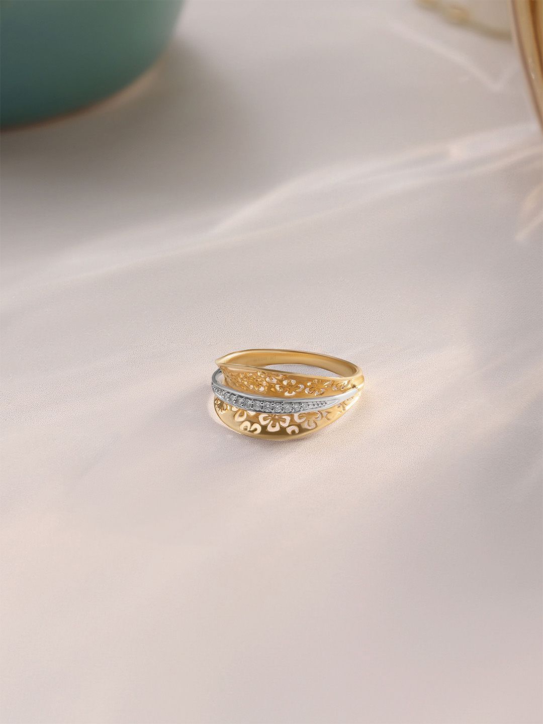 Mia by Tanishq Yellow Gold and Diamond Princess Bloom Ring-picture-41