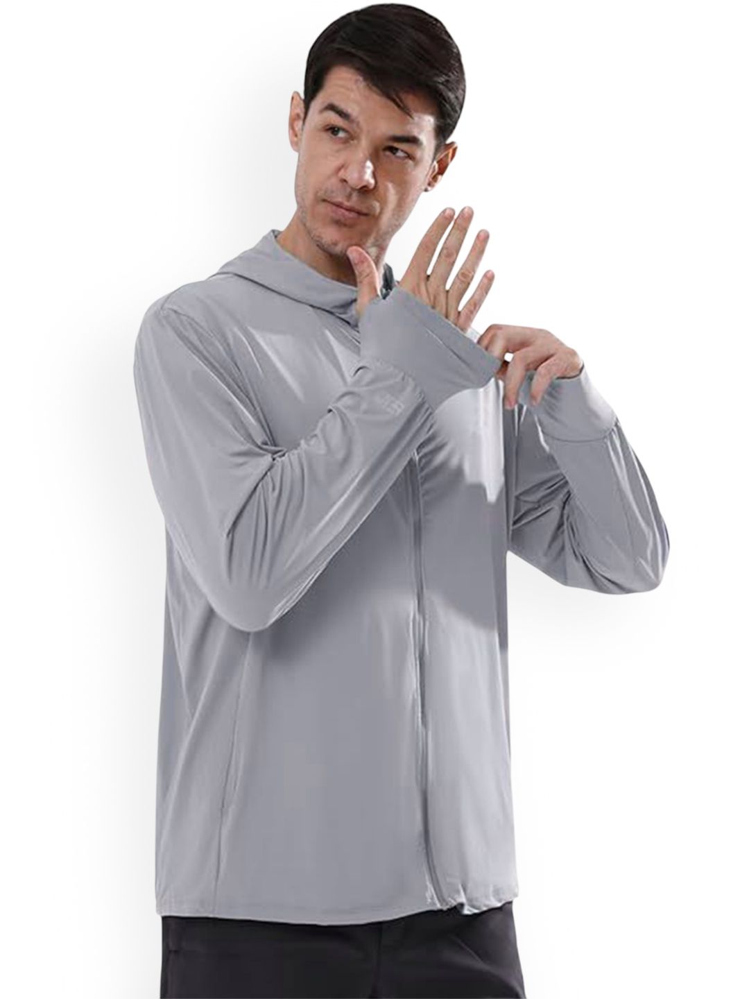 Alexvyan Men Solid Hooded Lightweight Sporty Jacket-picture-35