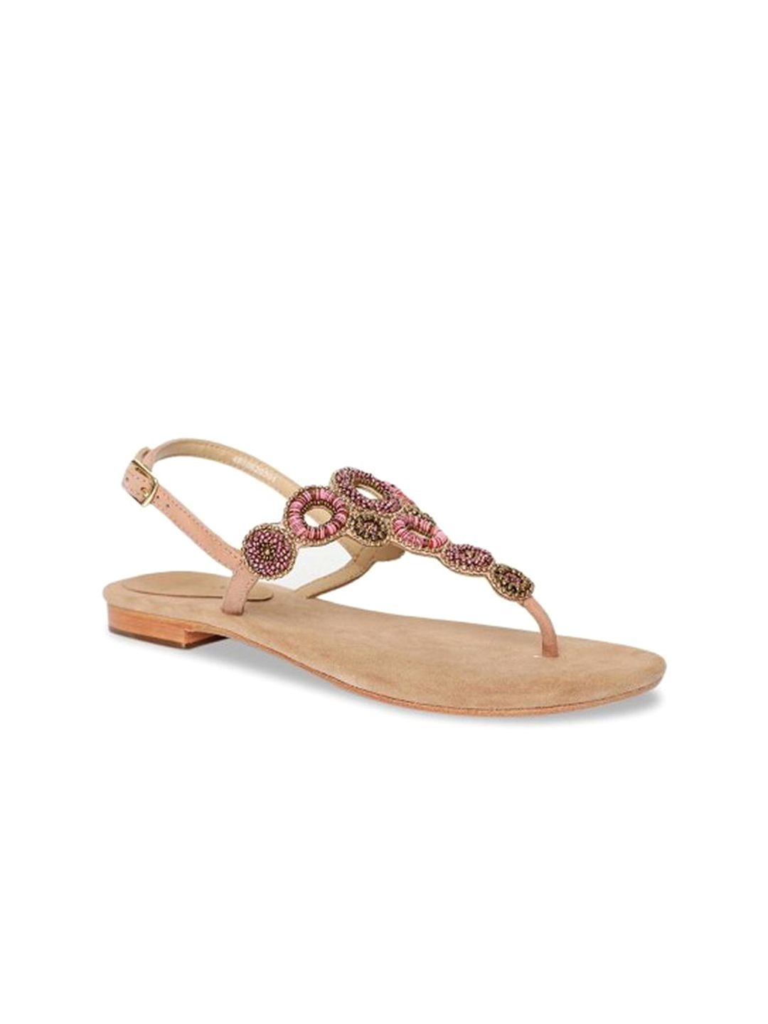 Saint G Women Party Round Toe T-Strap Flats-picture-45